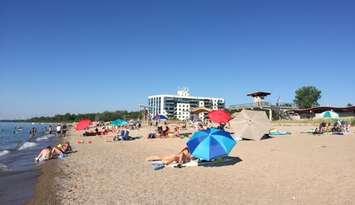 Grand Bend beach. BlackburnNews.com photo by Melanie Irwin