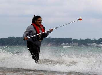 Beach water quality monitoring. July 2025. (Photo courtesy of Lambton Public Health via Facebook)