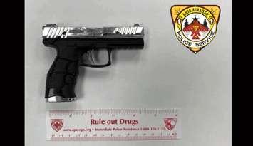 A fake gun seized by Anishinabek Police Service at Kettle Point First Nation - Aug. 4/25 (Photo courtesy of Anishinabek Police Service)