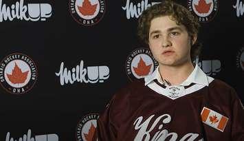 Mackenzie Anderson (Photo via the Ontario Hockey Association / YouTube)