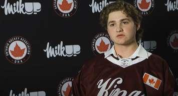 Mackenzie Anderson (Photo via the Ontario Hockey Association / YouTube)