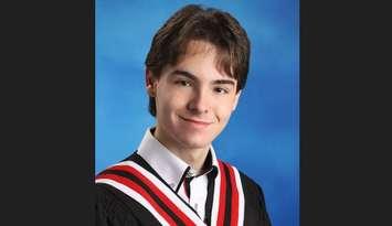 Sarnia NCIVS graduate Liam Henderson. Submitted photo. 