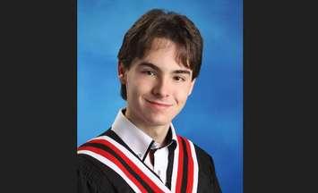 Sarnia NCIVS graduate Liam Henderson. Submitted photo. 