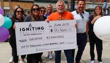 George Kernohan and the CKHA Foundation team (Image from the Chatham-Kent Health Alliance Foundation)