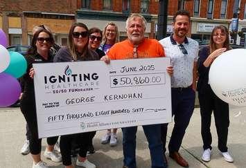 George Kernohan and the CKHA Foundation team (Image from the Chatham-Kent Health Alliance Foundation)