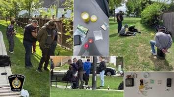 Sarnia police make multiple arrests during an enforcement sweep (Photo by: Sarnia police)