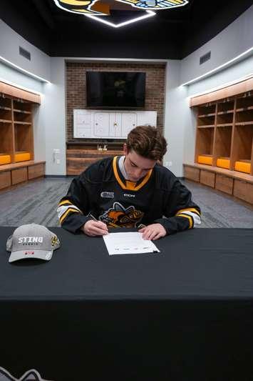 Goaltender Patrick Quinlan has signed with the Sarnia Sting (Photo by: Sarnia Sting)