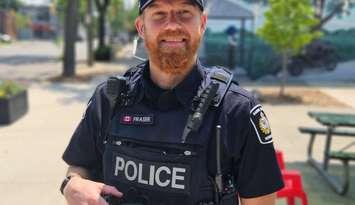 Constable Jamie Fraser. June 12, 2025. (Photo courtesy of Sarnia Police Service)